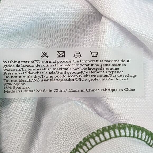 Vibrant Green One-Shoulder Ruffle One Piece - Picture 10 of 10